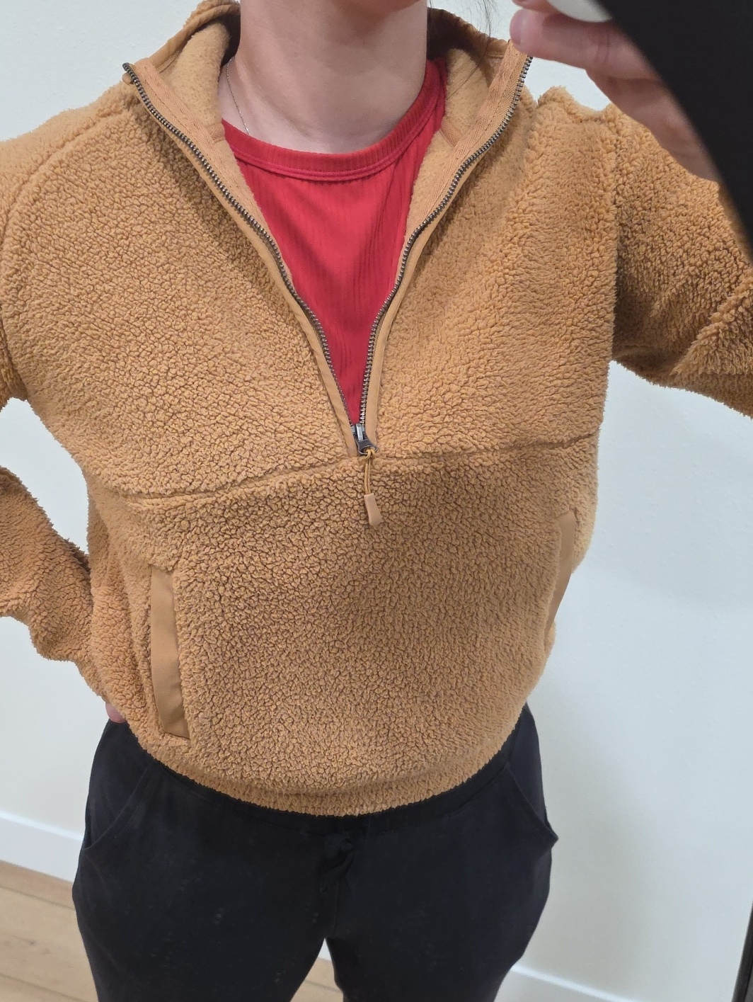 Boxercraft Camel Sherpa Half-Zip Pullover